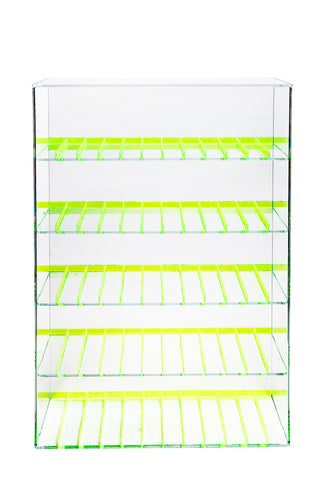 E-Juice/E-Liquid/ Lotions/ Oils Display with Fluorescent Dividers - Green