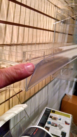 Colored Slatwall Shelves for E-Liquid/Lotions/Oils