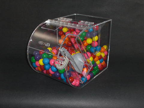 Round Faced Candy Bin with False Front - 7.5